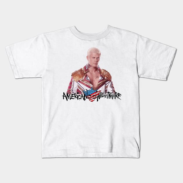 cody rhodes - american nightmare Kids T-Shirt by HocheolRyu